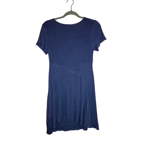 Olivia Rae Blue Stretchy Knit Mini Dress Size Medium - Picture 4 of 5